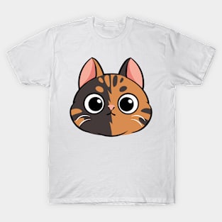 Cartoon cute cat face T-Shirt